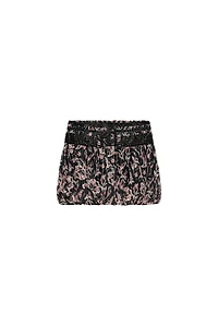 METALLIC THREAD SEQUIN PRINTED BALLOON SKIRT