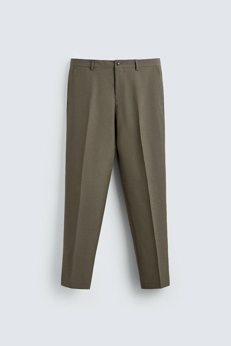 REGULAR FIT SUIT PANTS