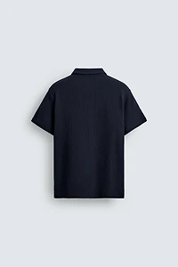 REGULAR FIT TEXTURED POLO