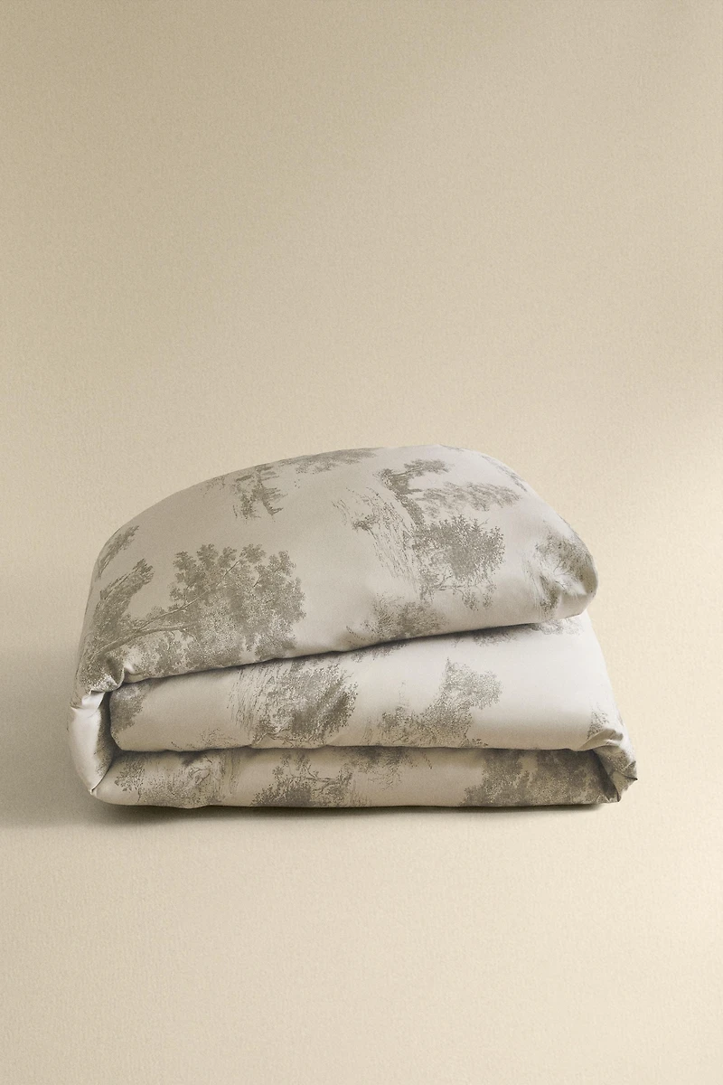 HOUSSE DE COUETTE SATIN TOILE JOUY