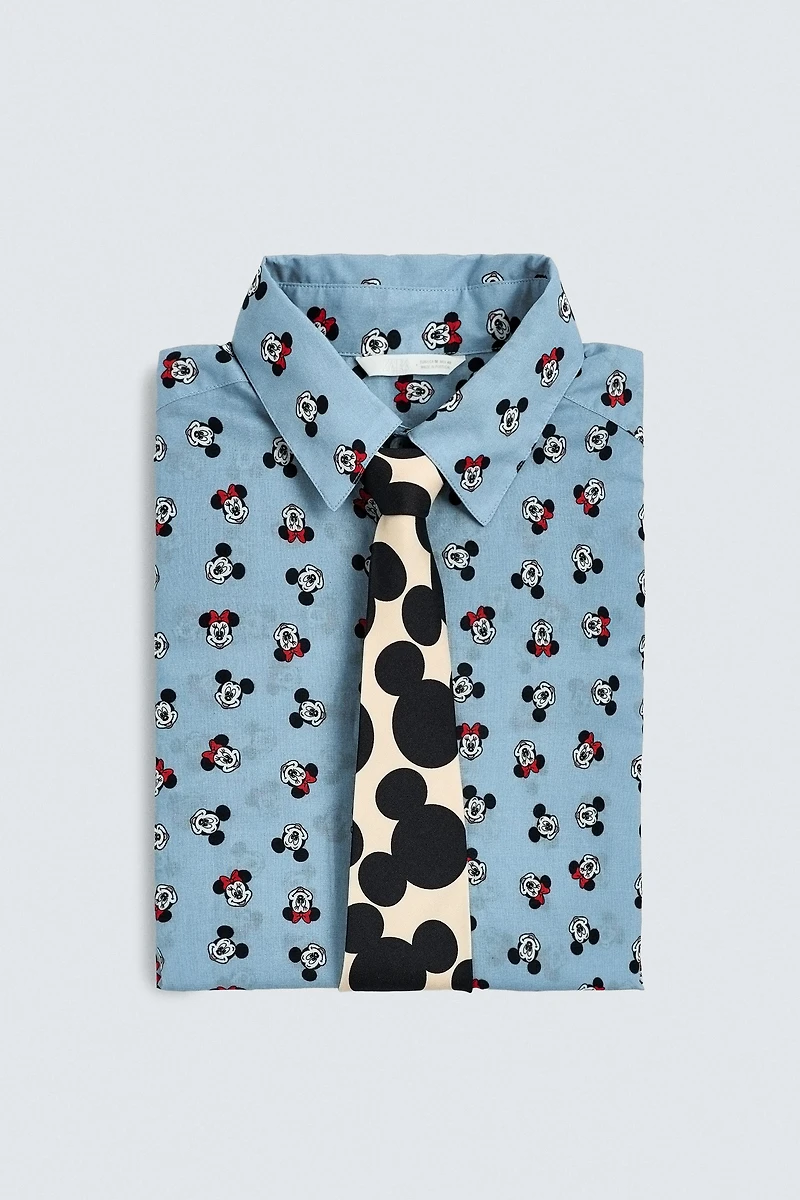 MICKEY MOUSE SILHOUETTE TIE HARRY LAMBERT FOR ZARA X DISNEY
