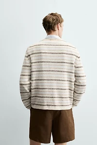 LINEN - CASHMERE STRIPED JUMPER