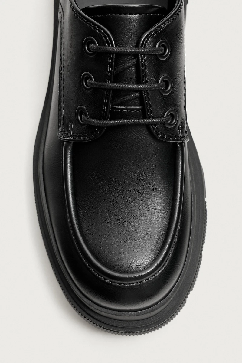 CHUNKY MOC TOE SHOES