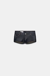 TRF LOW-RISE MINI DENIM SHORTS