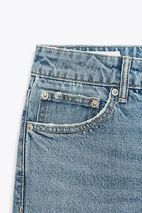 TRF STRAIGHT LEG JEANS WITH A HIGH WAIST
