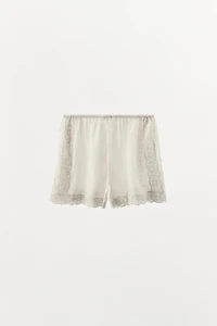 EMBROIDERED BEADED SHORTS