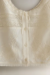 TOP COTON DENTELLE