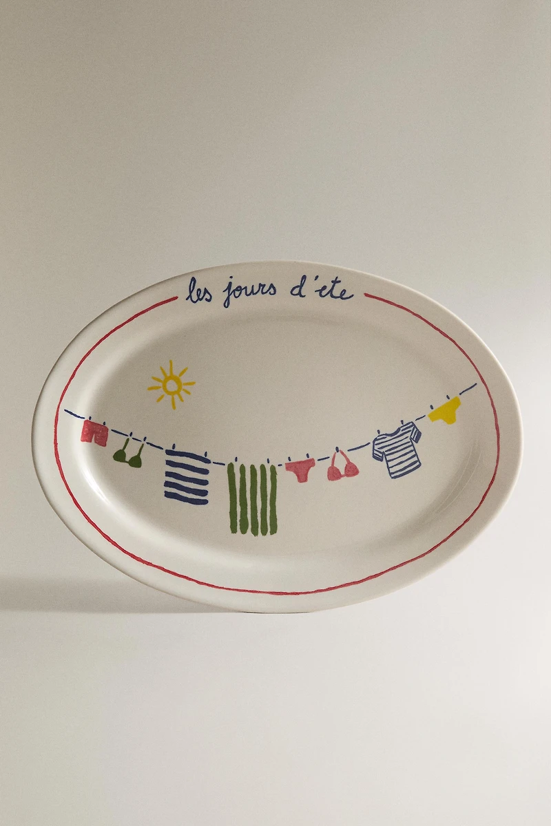 SUMMER STONEWARE SERVING DISH | DIEGO NINE