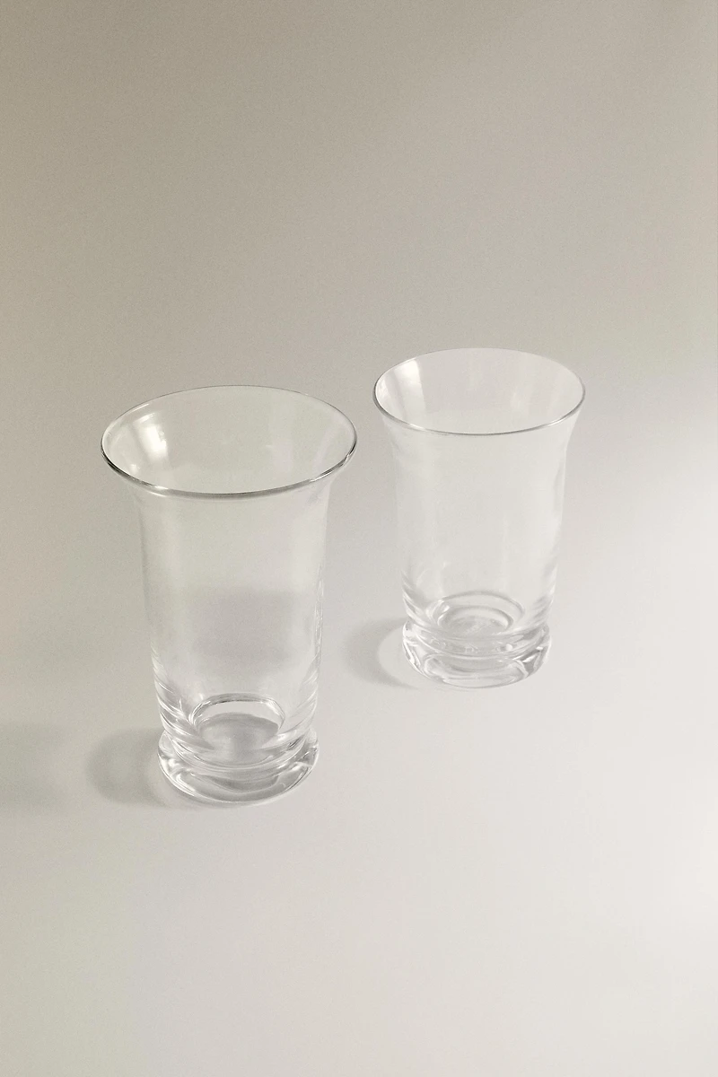 FLARED GLASS VASE