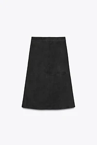 ZW COLLECTION LIMITED EDITION SUEDE LAYERED SKIRT