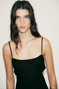CUT OUT EMBROIDERED DRESS