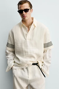 100% LINEN POLO SHIRT