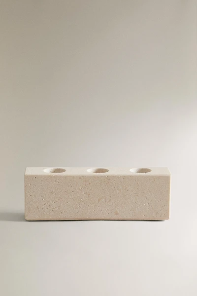 SUPPORT BROSSE À DENTS MARBRE BLANC