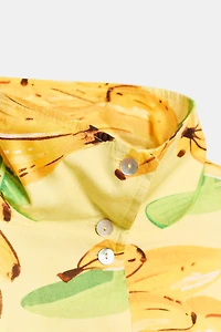 CROPPED FRUIT PRINT JACKET