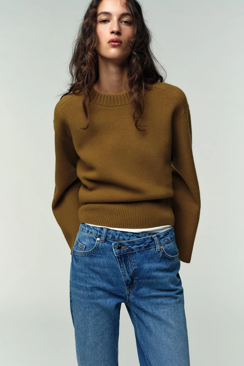 JEAN Z.09 DROIT CROISÉ TAILLE HAUTE COUPE LONGUE