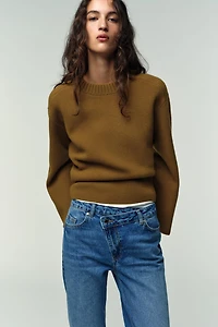 JEAN Z.09 DROIT CROISÉ TAILLE HAUTE COUPE LONGUE