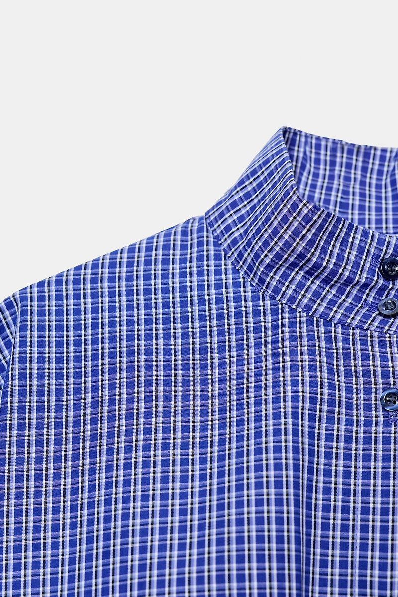 PLAID BALLOON SHIRT