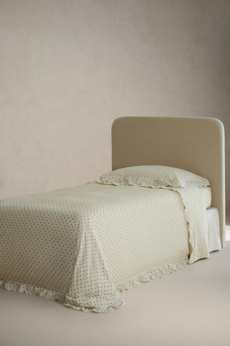 DRAP-HOUSSE ENFANT IMPRIMÉ FLEURS