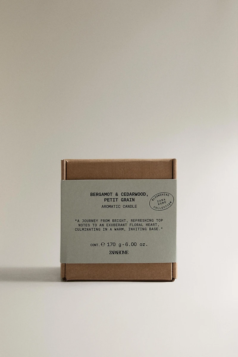 (170 G) BERGAMOT & CEDARWOOD SCENTED CANDLE