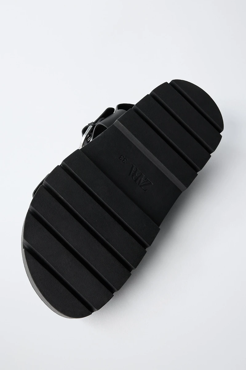 BUCKLED SANDALS