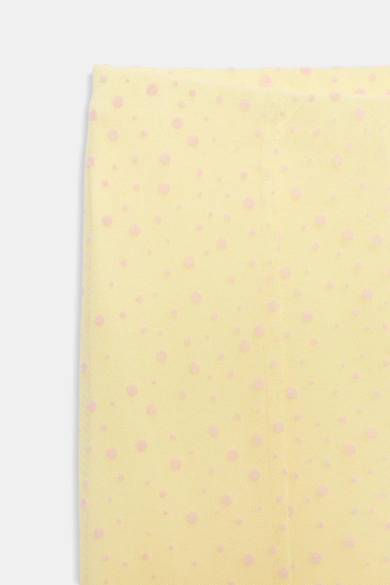 SWISS DOT MIDI SKIRT