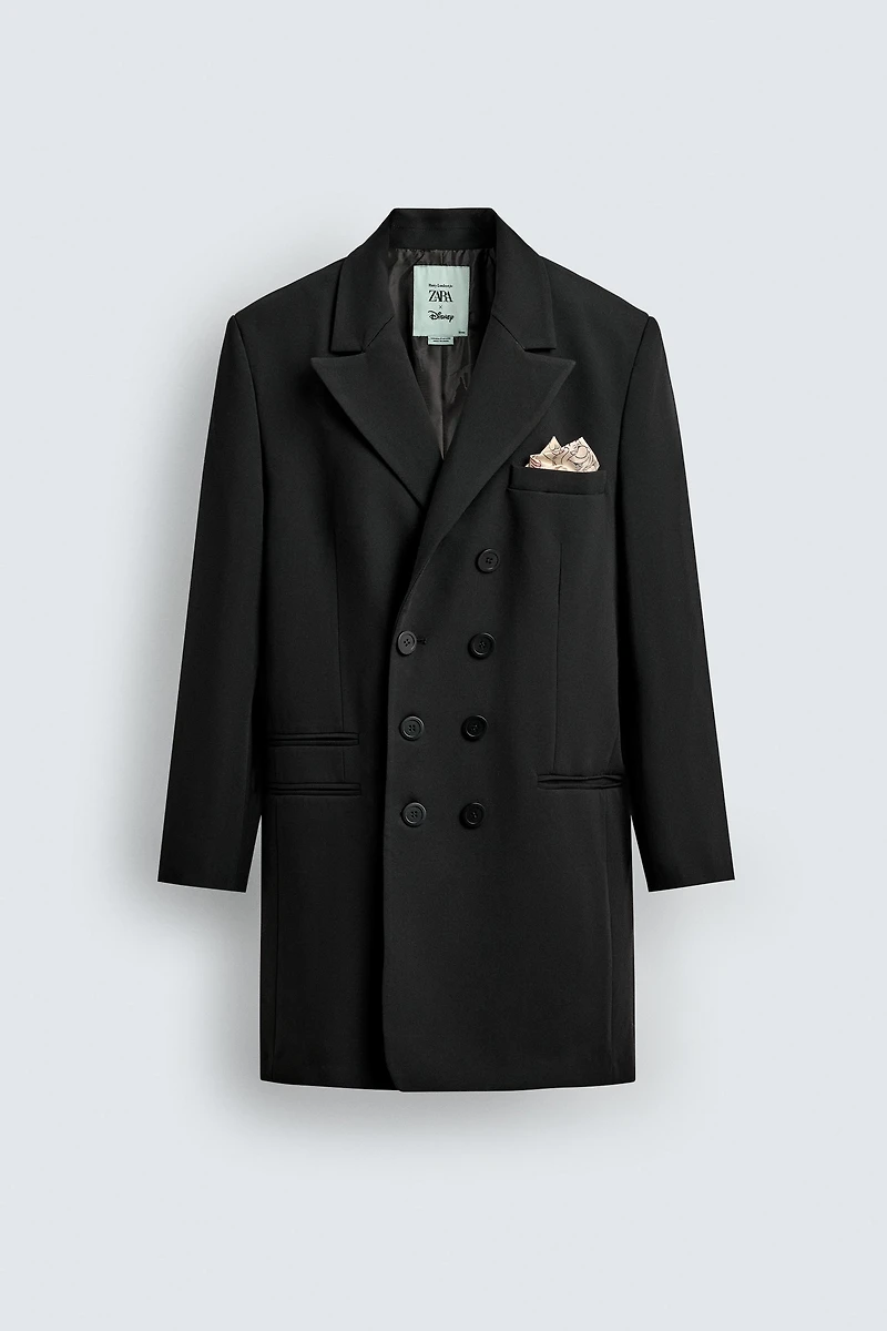 BLAZER LONGUE À BOUTONNAGE CROISÉ HARRY LAMBERT FOR ZARA X DISNEY