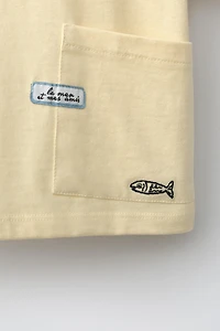 SARDINE PRINT T-SHIRT
