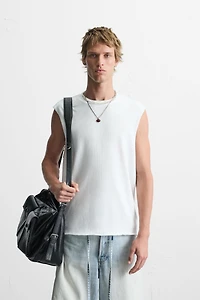 T-SHIRT DÉBARDEUR POINT IRRÉGULIER