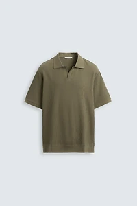 VERTICAL TEXTURED POLO