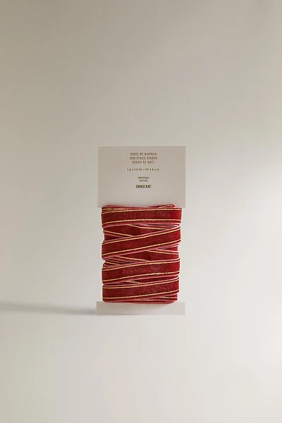 VELVET CHRISTMAS GIFT WRAPPING RIBBON
