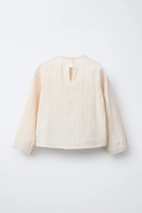 EMBROIDERED AND BEADED SHIRT