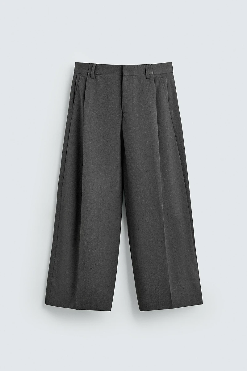PANTALON COUPE LARGE PLIS