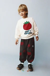 PRINTED JOGGING SWEATSHIRT AND JOGGER SET