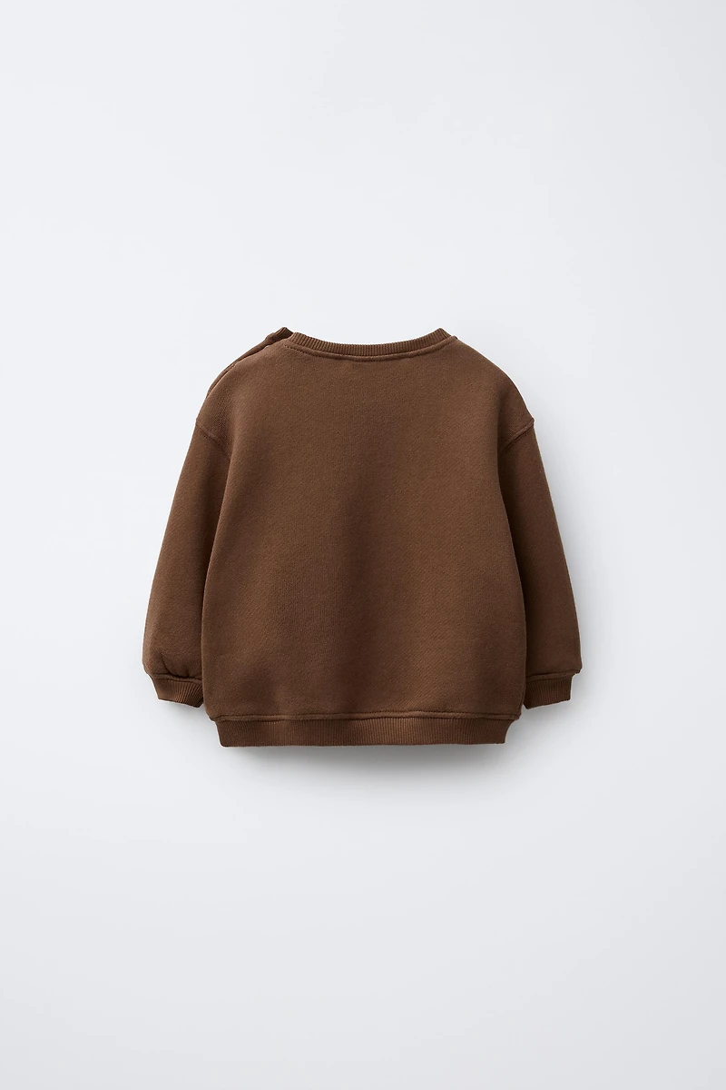 TEXT PRINT SWEATSHIRT
