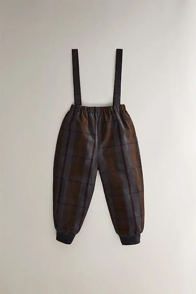 SALOPETTE ENFANT CARREAUX TARTAN
