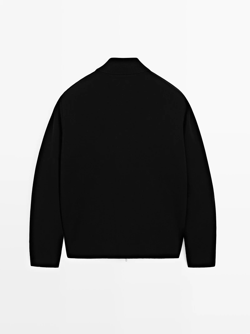 Quilted bomber jacket