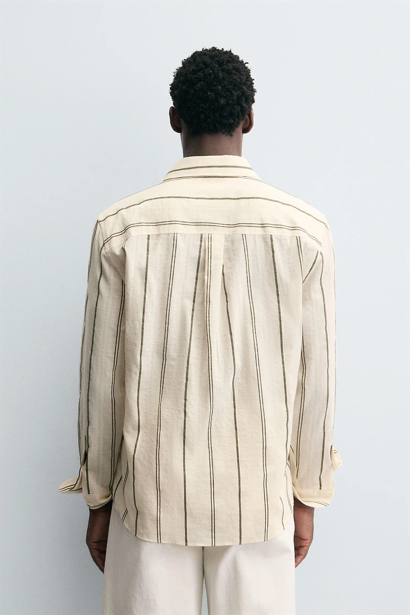 STRIPED JACQUARD SHIRT