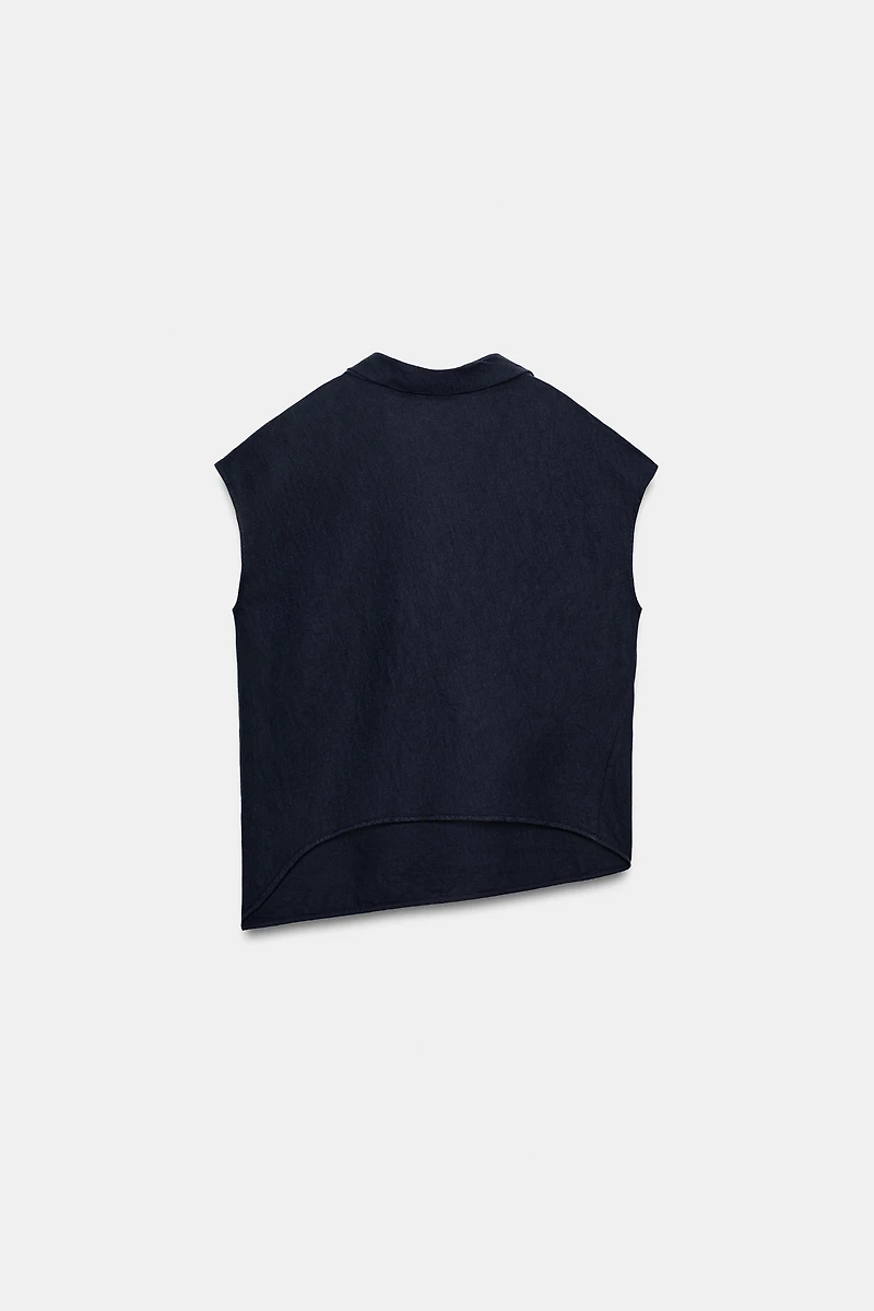 LINEN BLEND SHIRT ZW COLLECTION