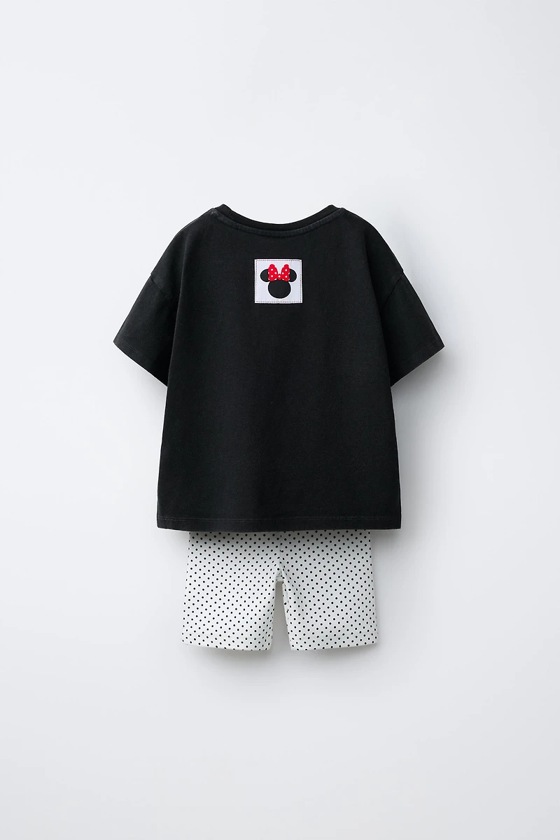 MINNIE MOUSE © DISNEY T-SHIRT AND CYCLING LEGGINGS SET