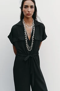 FLOWY POCKET JUMPSUIT
