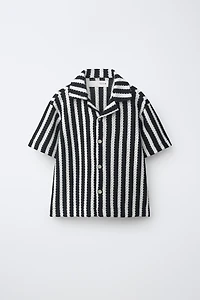CHEMISE EN MAILLE À RAYURES