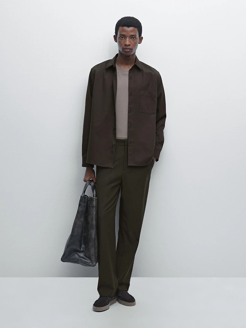 Chemise relaxed fit avec poche