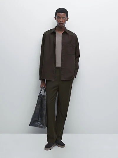 Chemise relaxed fit avec poche