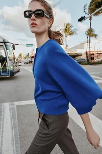 WIDE SLEEVE KNIT JUMPER