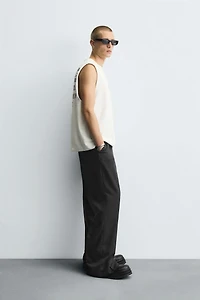 STRAIGHT FIT PANTS WITH VENTS