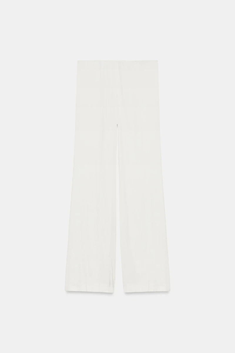 SATIN FLARE PANTS