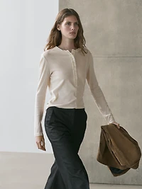T-shirt boutonné en coton