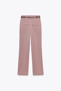 PANTALON DROIT CEINTURE