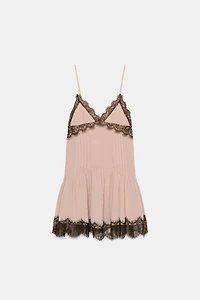 SHORT COMBINATION LACE DRESS