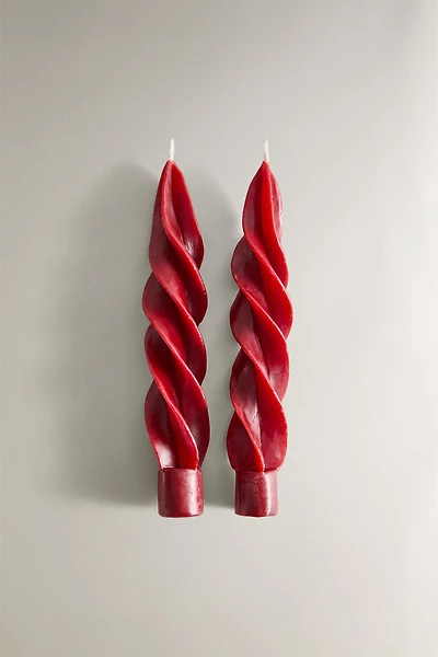 SET OF CHRISTMAS SPIRAL CANDLES (SET 2)
